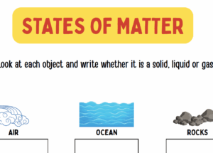 STATES OF MATTER WORKSHEET